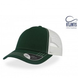 Καπέλο πεντάφυλλο (Atl Rapper Canvas) πράσινο-λευκό